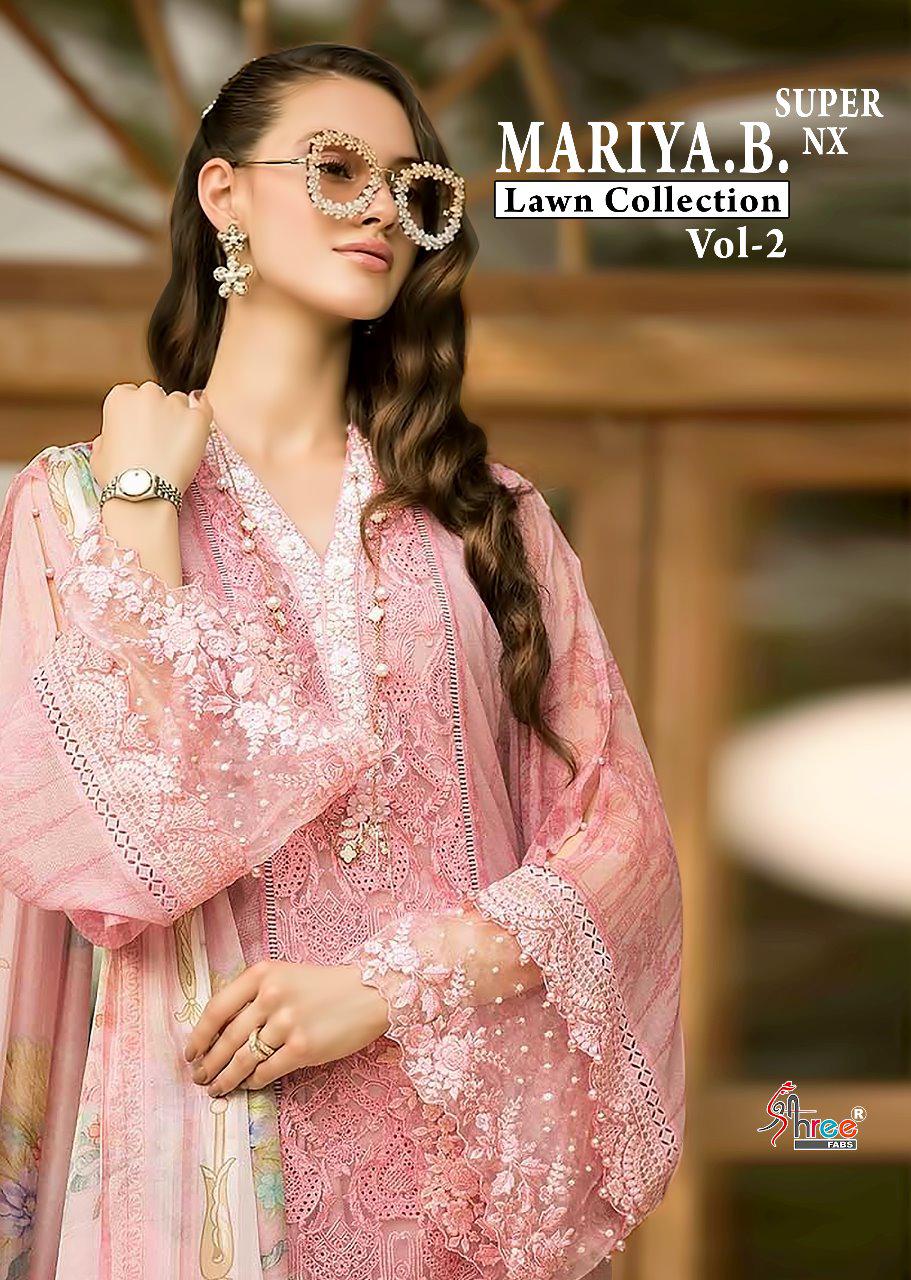 Shree Fabs Maria B Lawn Collection Vol 2 Super Nx Pure Cotto...