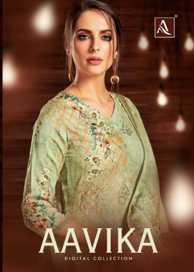 Alok Suits Aavika Pure Jam Cotton Digital Print Dress Materi...