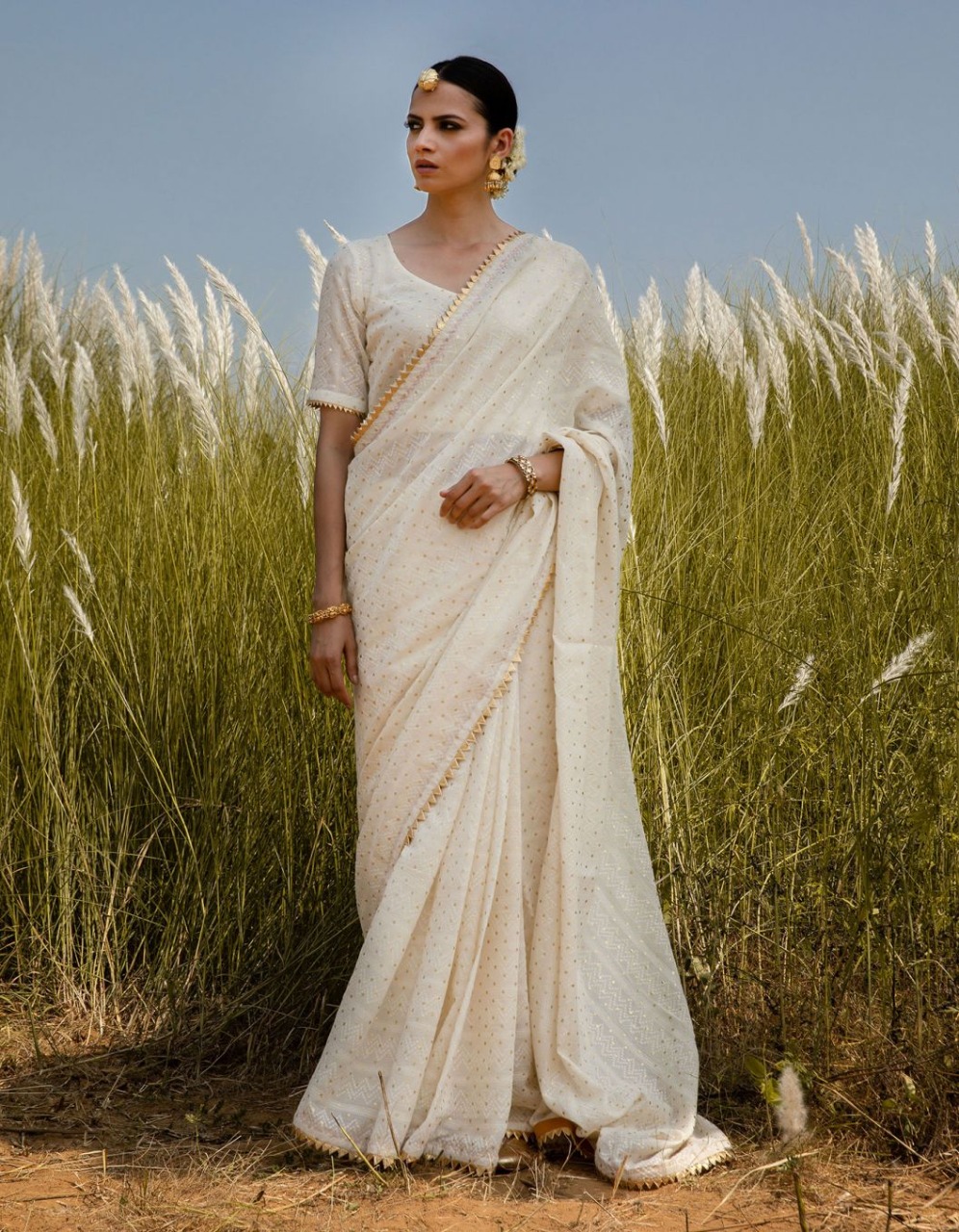Khara Kapas Silk Designer Foil Printed Silk Zari Sarees Coll...