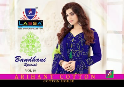 Lassa Bandhani Special Vol 10 Printed Cotton Dress Material ...