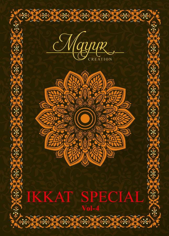 Mayur Creation Ikkat Special Vol 4 Printed Cotton Dress Mate...