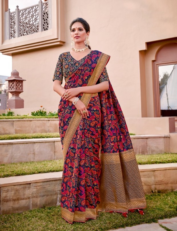 Nayonika Dhaanvi Heavy Designer Weaving Silk Sarees Collecti...