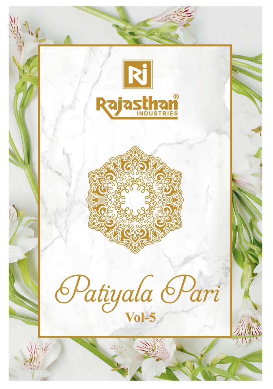 Rajasthan Industries Patiyala Pari Vol 5 Printed Cotton Dres...