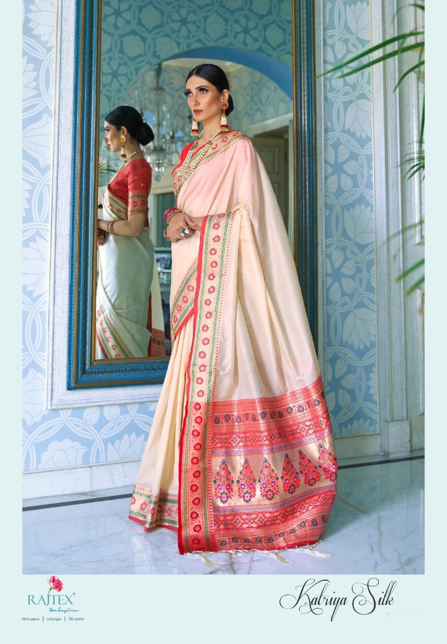 Rajtex Sarees Katriya Silk Designer Traditional Pure Silk We...