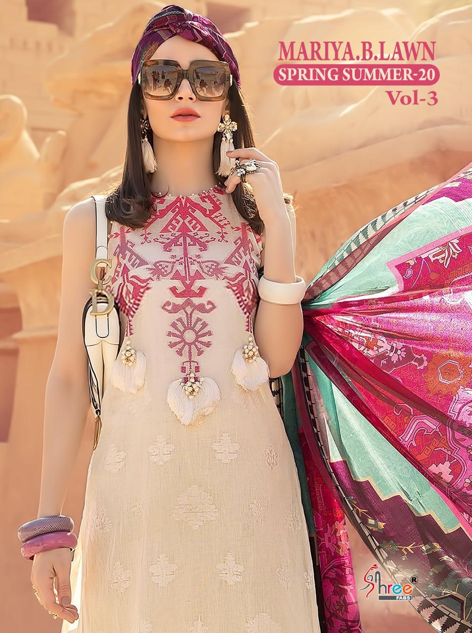 Shree Fabs Mariya B Lawn Spring Summer 20 Vol 3 Printed Pure...