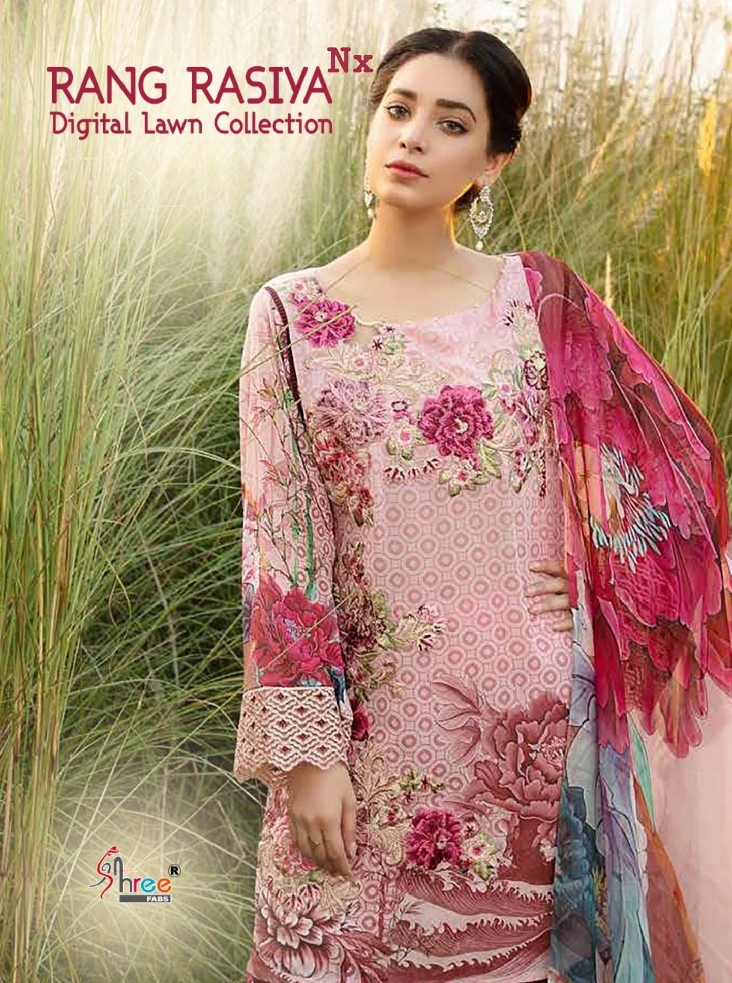 Shree Fabs Rangrasiya Digital Lawn Collection Nx Digital Pri...