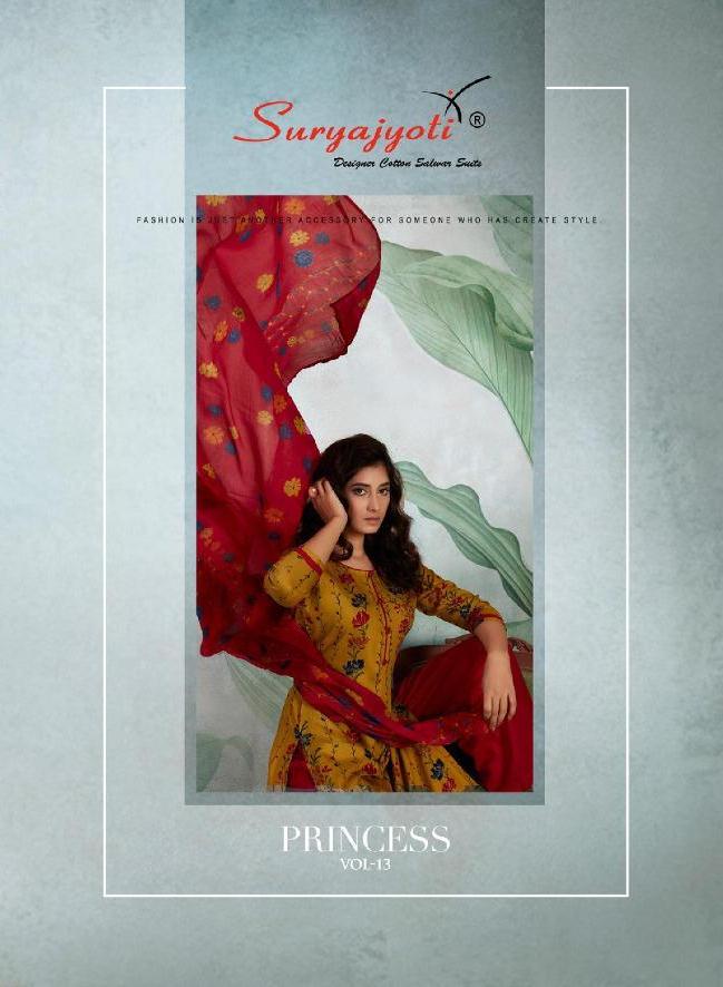 Suryajyoti Princess Vol 13 Printed Rayon Dress Material Coll...