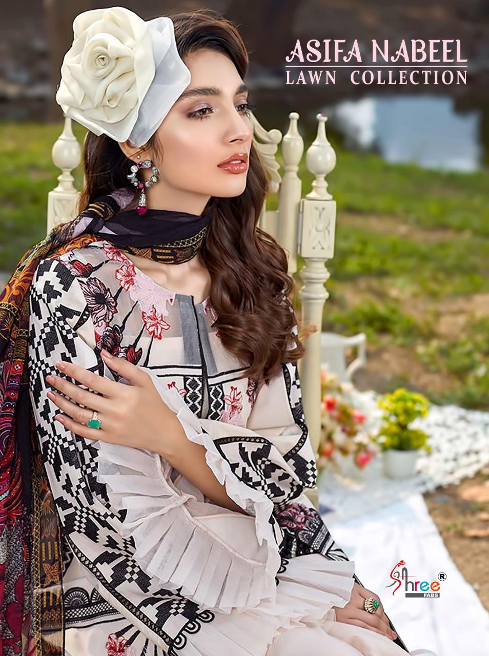 Shree Fabs Asifa Nabeel Lawn Collection Digital Printed Pure...