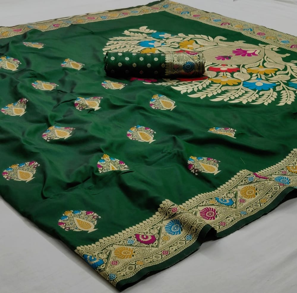 Vaidehi Silk Designer Traditional Soft Silk Weaving Sarees C...