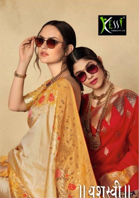 Kessi Fabrics Yashasvi Silk Jacquard Sarees Collection At Wh...