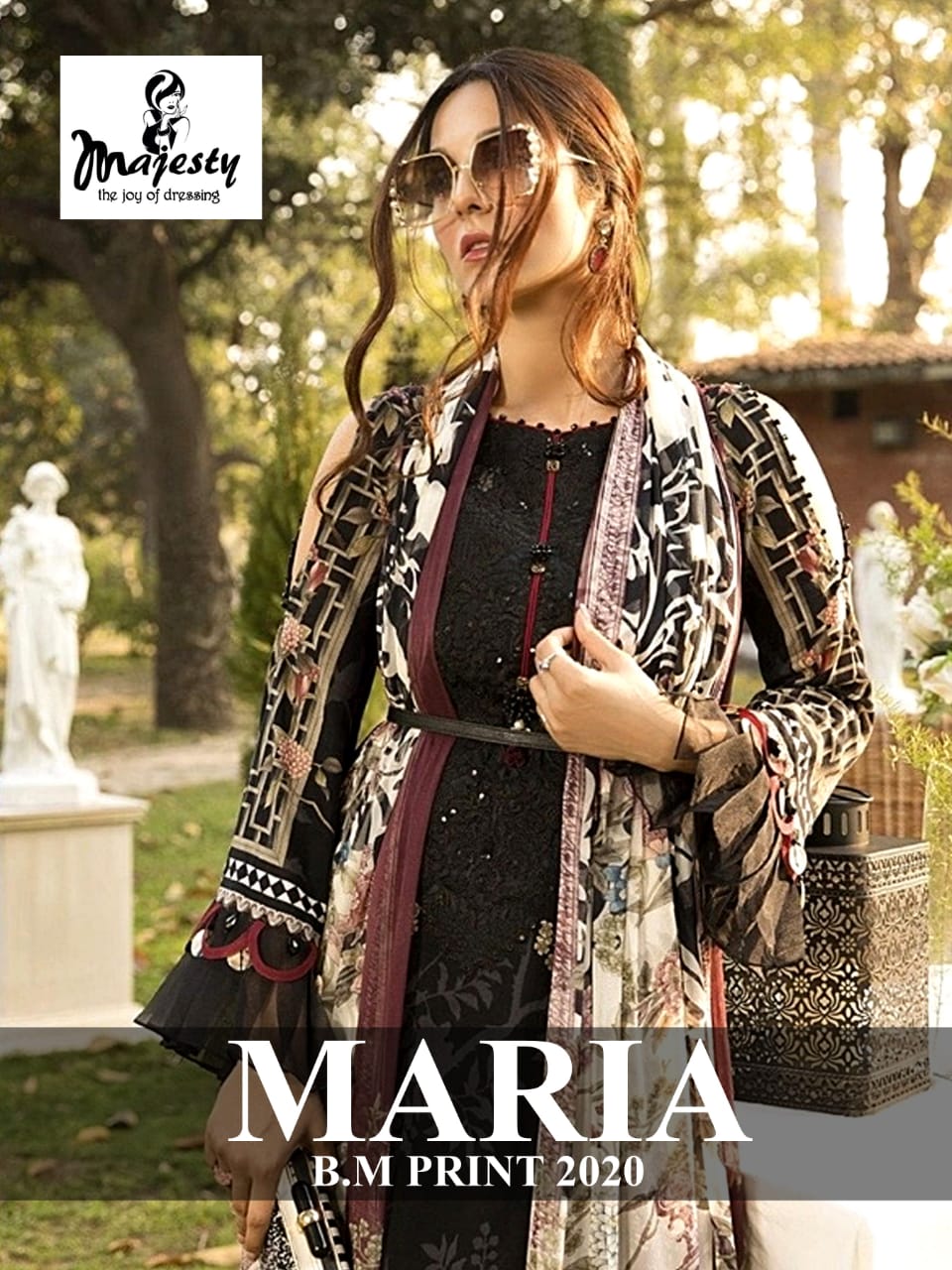 Majesty Maria B M Print 2020 Designer Printed Jam Silk Cotto...