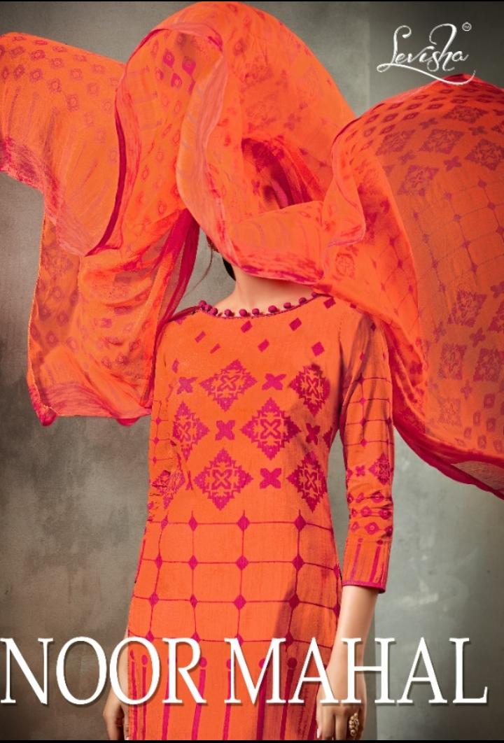 Levisha Noor Mahal Printed Cotton Dress Material Collection ...
