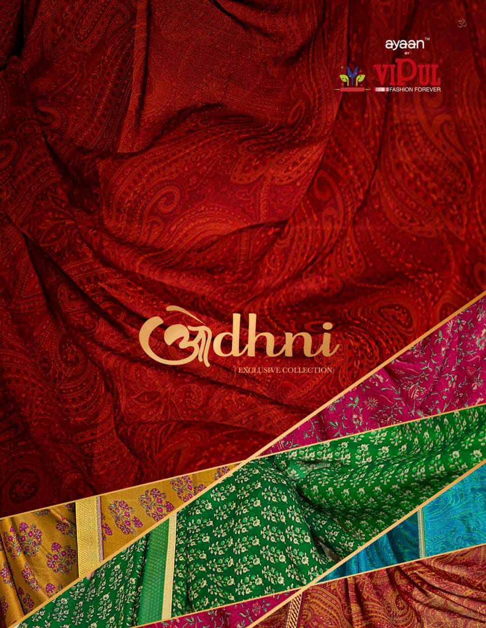 Vipul Fashion Ayaan Odhni Printed Chiffon Sarees Collection ...