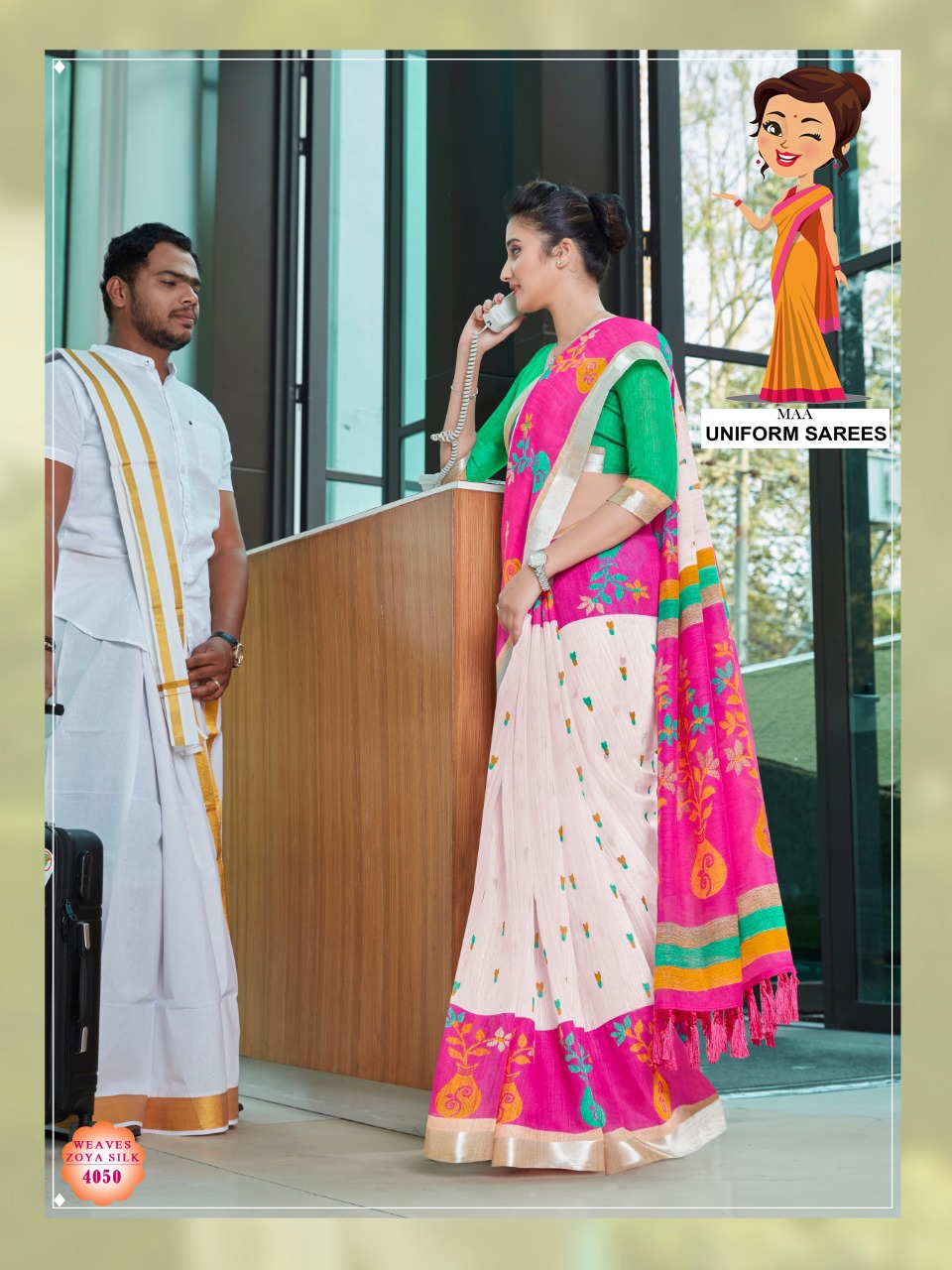 Uniform Sarees Collection Cotton Sarees At Best Price | Cott...
