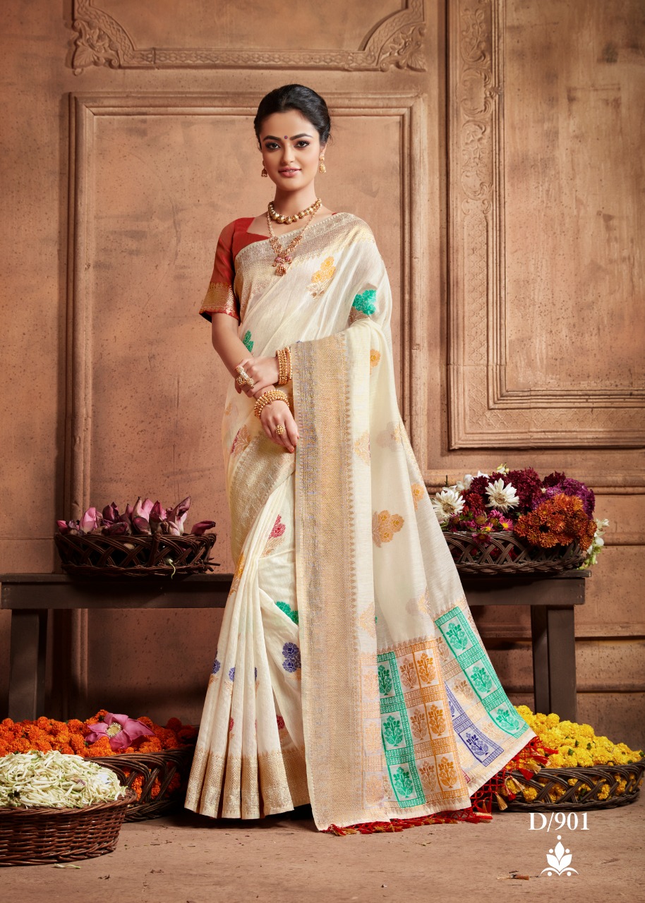 Latest Banarasi Silk Jaquard Sarees Weaves Collection At Bes...