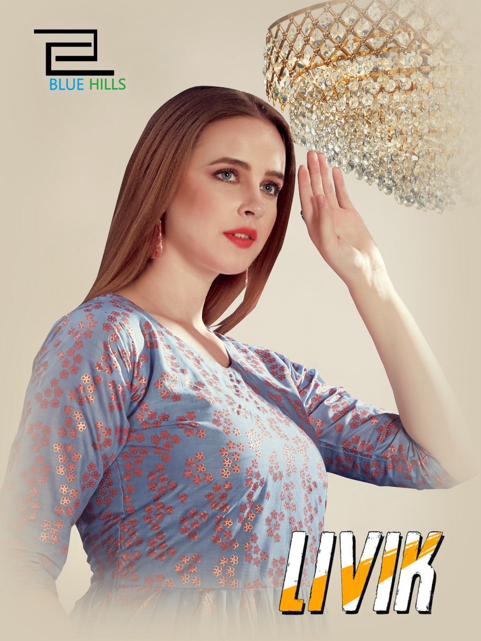 Blue Hills Livik Vol 2 Printed Heavy Mal Cotton Readymade Lo...