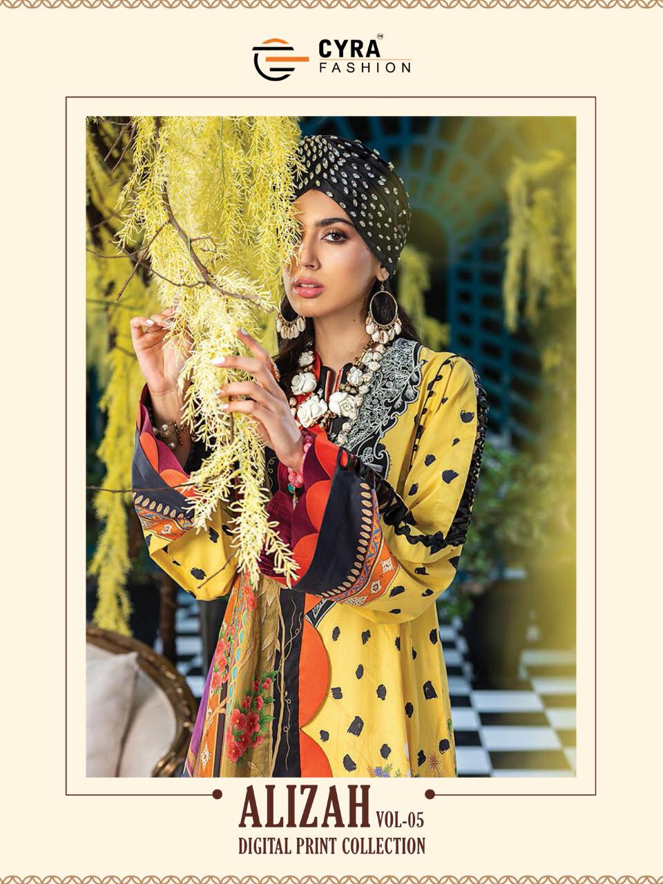 Cyra Fashion Alizah Vol 5 Printed Jam Cotton With Embroidery...