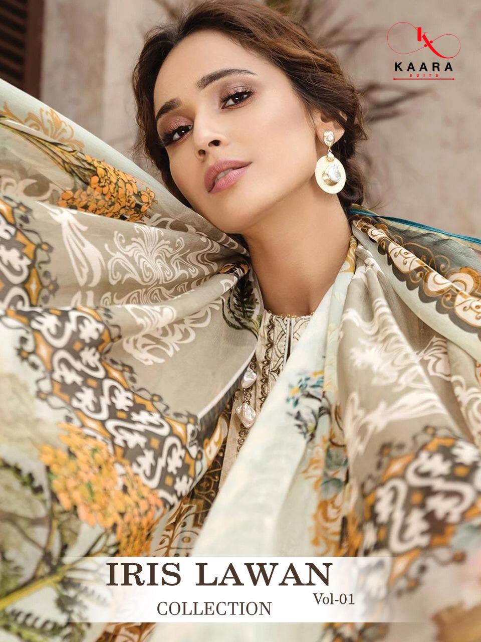Kaara Suits Iris Lawn Collection Vol 1 Printed Jam Silk With...