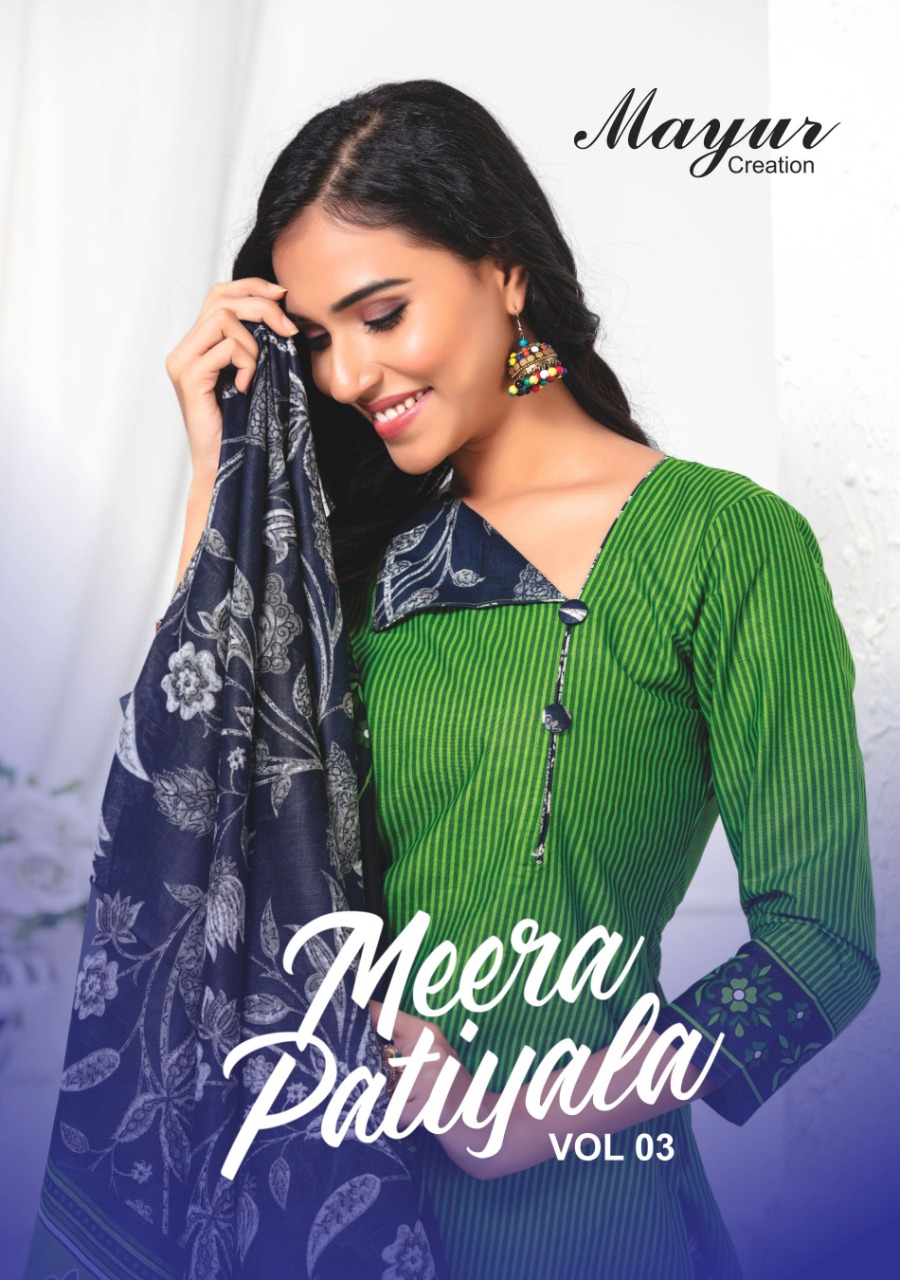 Mayur Creation Meera Patiyala Vol 3 Printed Cotton Dress Mat...