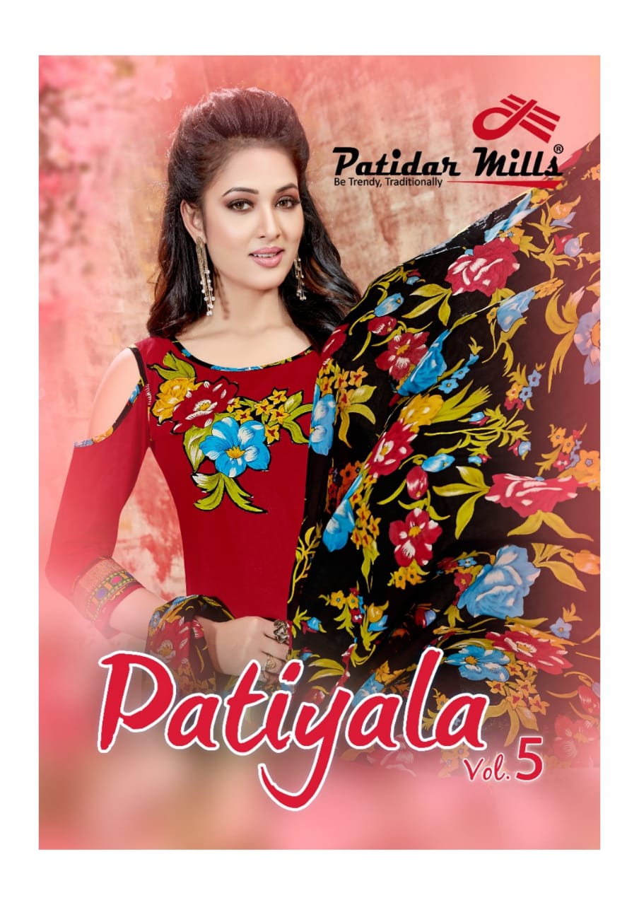 Patidar Mills Patiyala Vol 5 Printed Cotton Dress Material C...