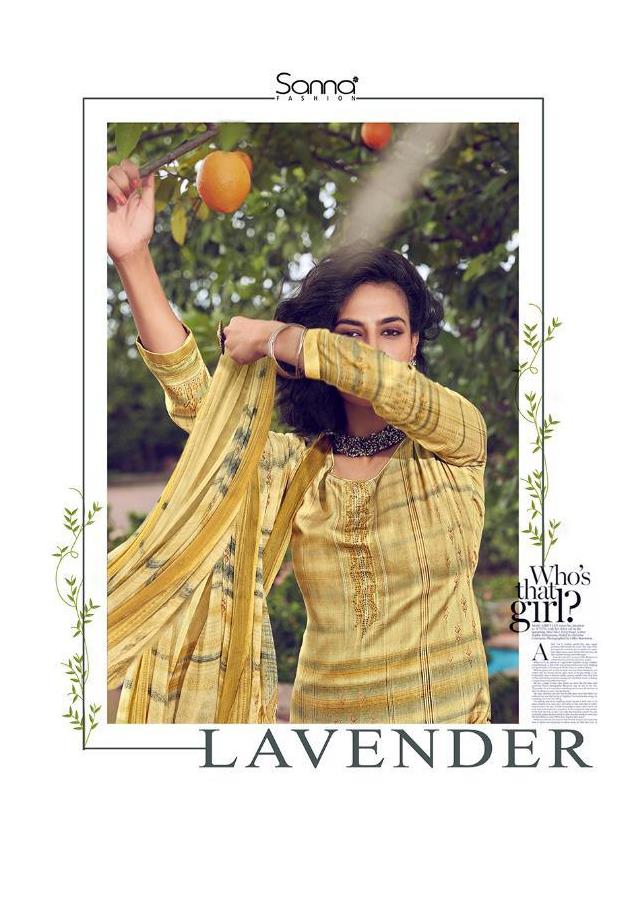 Sanna Fashion Lavender Digital Printed Pure Jam Cotton With ...