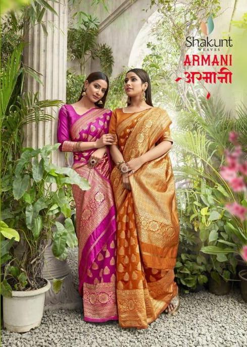Shakunt Weaves Armani Silk Traditional Sarees Collection At ...