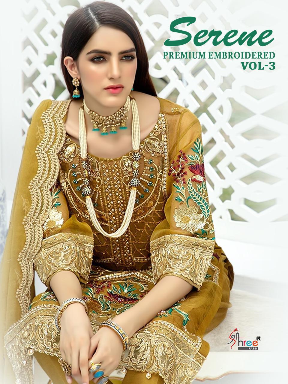 Shree Fabs Serene Premium Embroidered Collection Vol 3 Faux ...