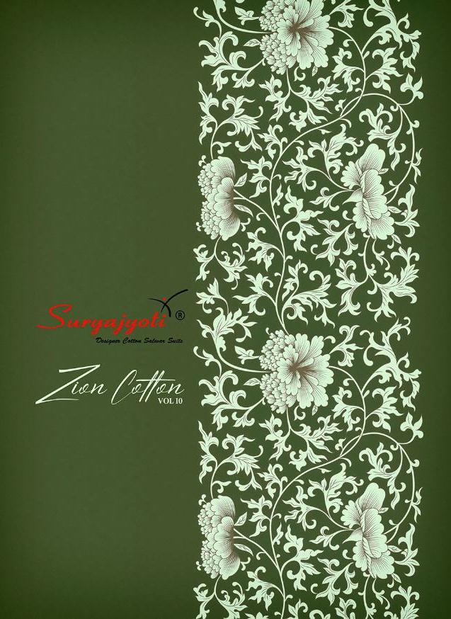 Suryajyoti Zion Cotton Vol 10 Printed Cotton Dress Material ...