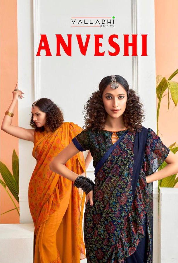 Vallabhi Prints Anveshi Printed Georgette Sarees Collection ...