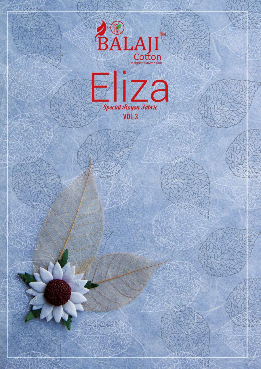 Balaji Cotton Eliza Vol 3 Printed Rayon Dress Material Colle...