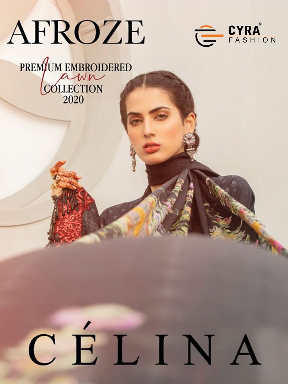 Cyra Fashion Afroze Premium Embroidered Lawn Collection 2020...