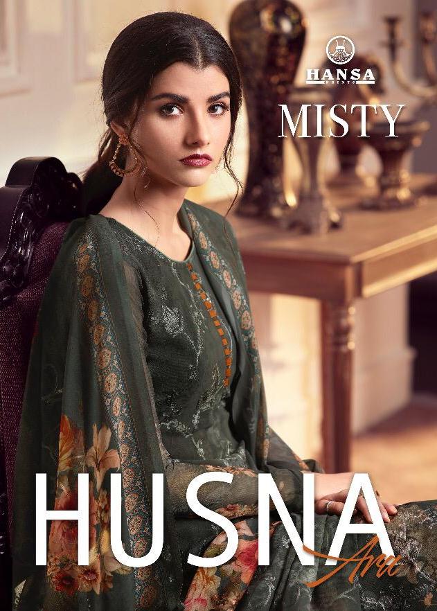 Hansa Prints Husna Ara Misty Digital Printed Georgette With ...