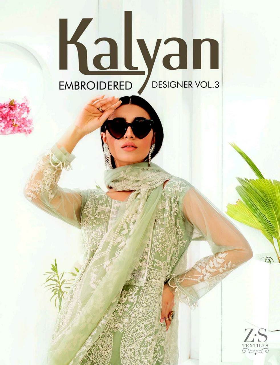 Zs Textile Kalyan Embroidered Designer Vol 3 Designer Lawn C...