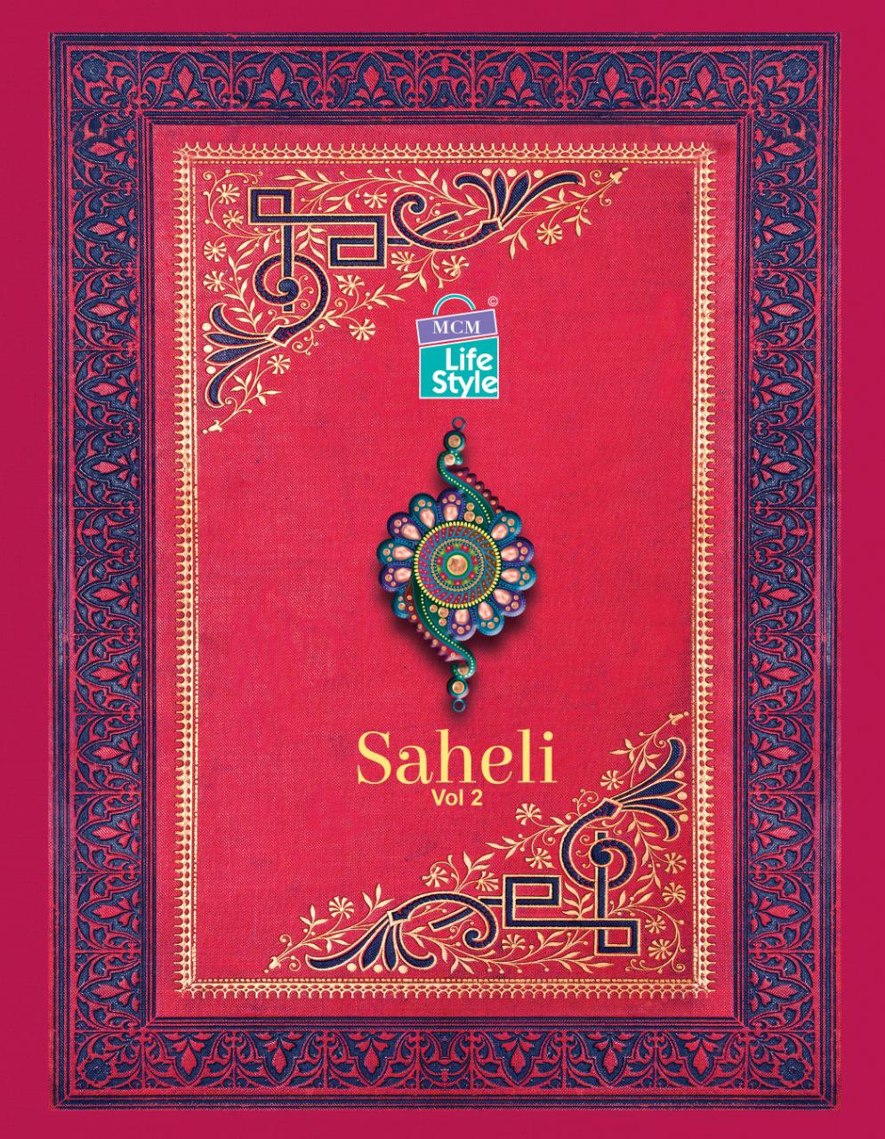 Mcm Lifestyle Saheli Vol 2 Printed Cotton Dress Material Col...