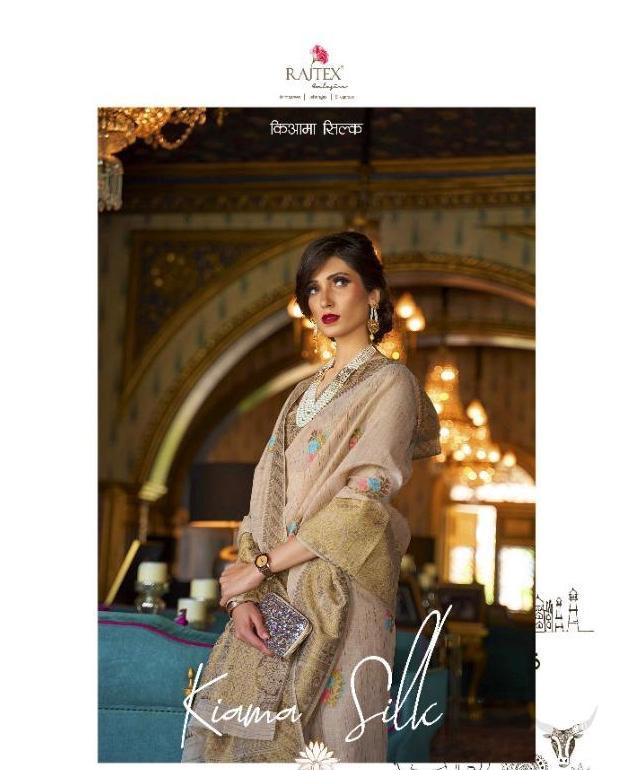 Rajtex Sarees Kiama Silk Designer Traditional Soft Silk Slub...