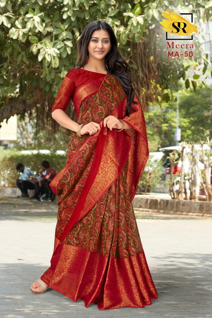 Sr Meera Sarees Hits Collection At Best Price Regular Wear S...