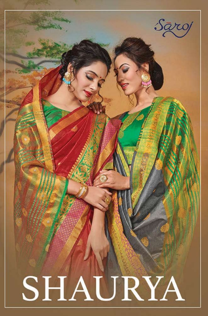 Saroj Sarees Shaurya Vol 2 Traditional Silk Weaving Sarees C...