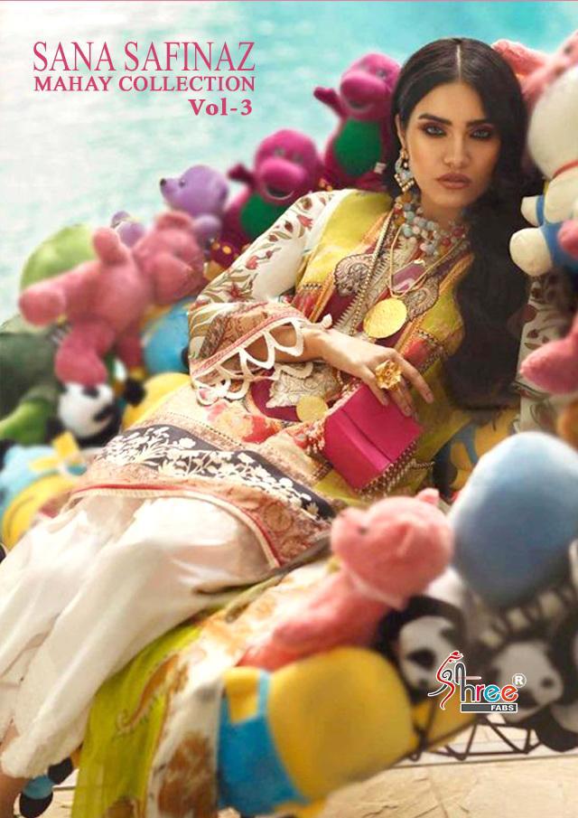 Shree Fabs Sana Safinaz Mahay Collection Vol 3 Printed Jam S...