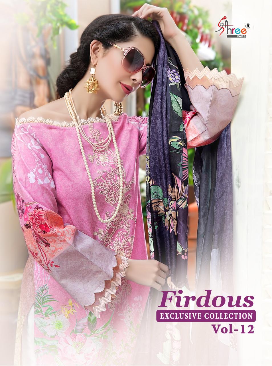 Shree Fabs Firdous Exclusive Collection Vol 12 Printed Jam S...