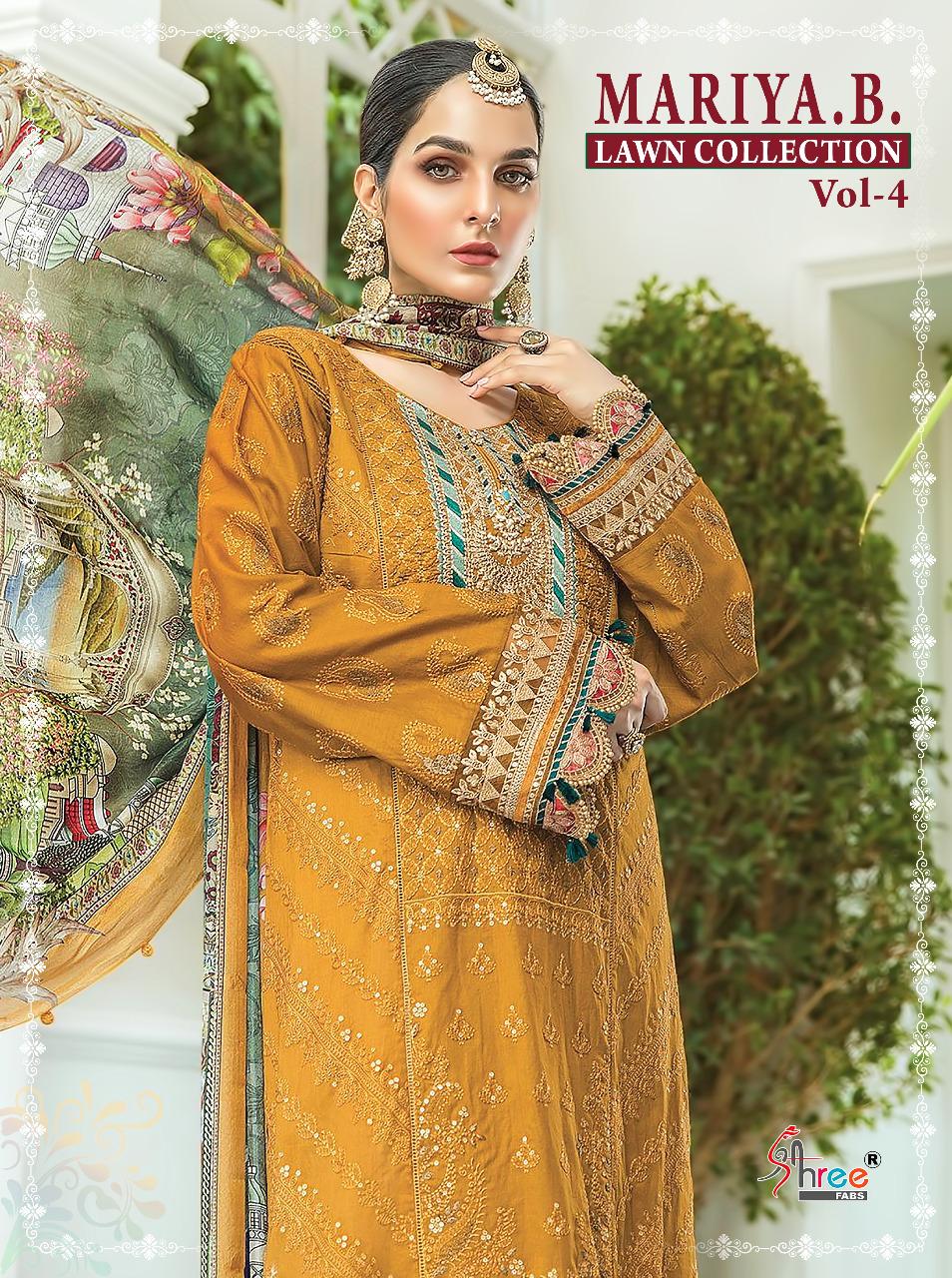 Shree Fabs Mariya B Lawn Cotton Vol 4 Printed Pure Cotton Wi...