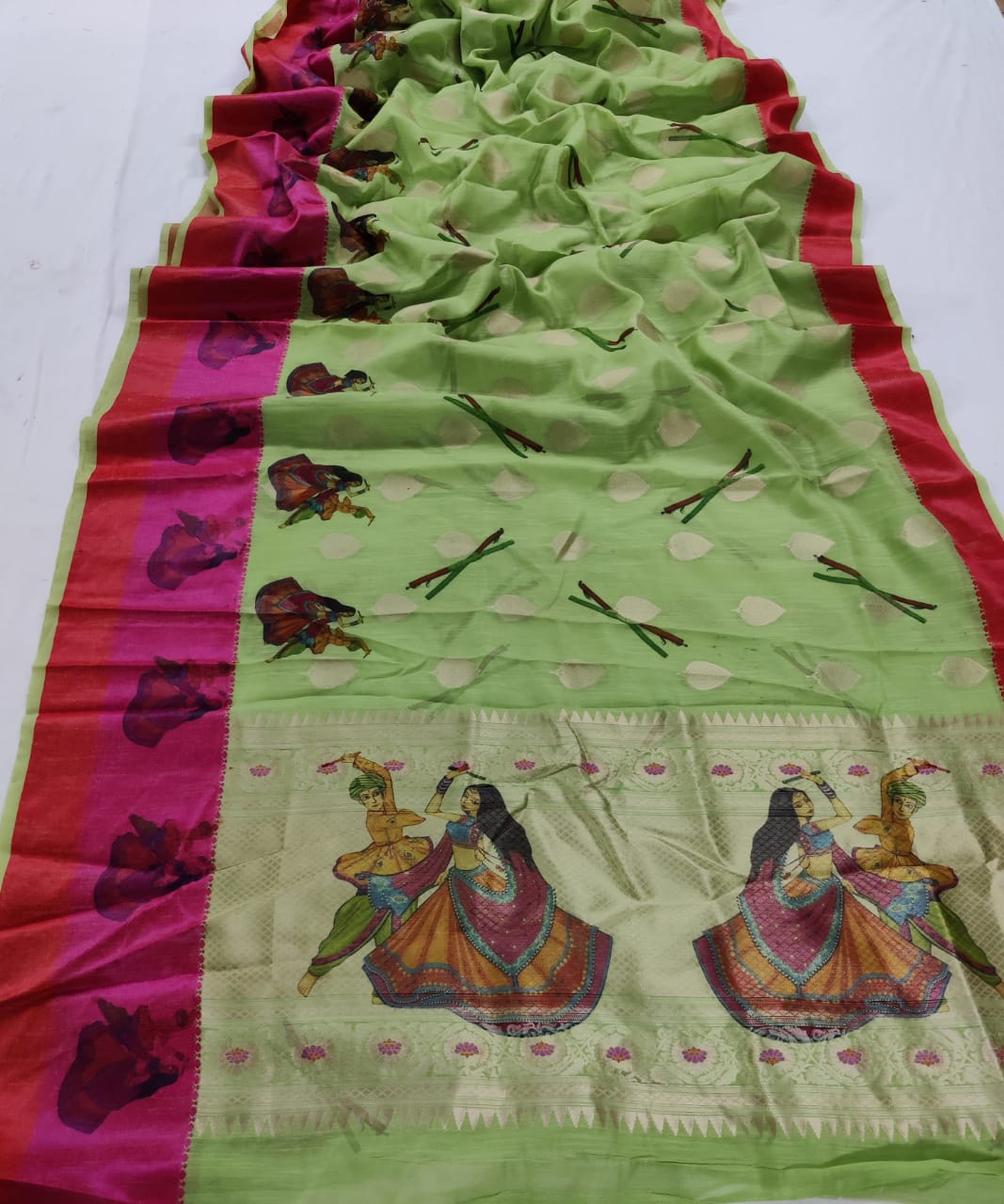 Kavya Silk Digital Printed Soft Linen Silk Sarees Collection...