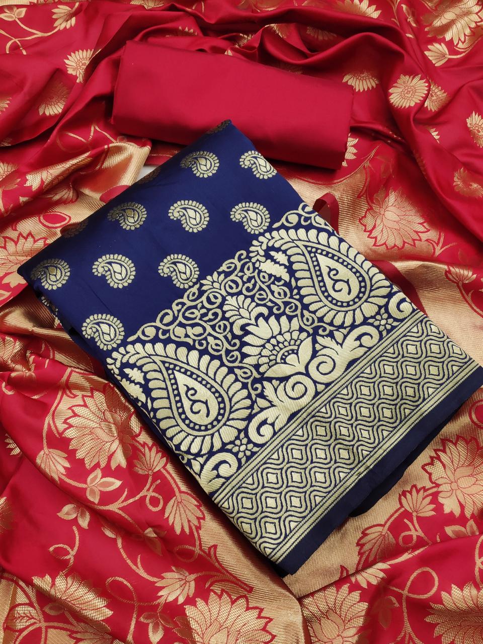 Latest Designer Traditional Non Catalog Banarasi Silk Dress ...