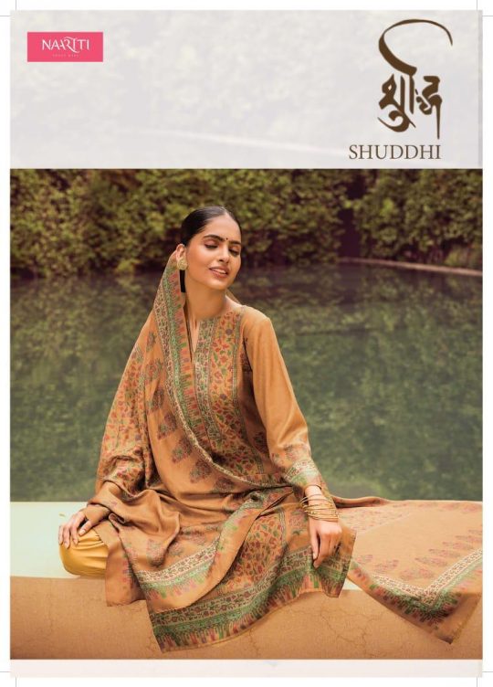 Naariti Shuddhi Digital Printed Pashmina Dress Material Coll...
