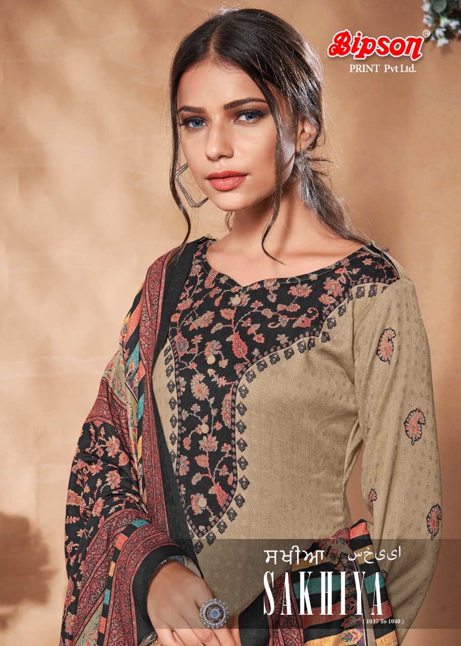 Bipson Suits Sakhiya Digital Printed Woolen Pashmina Winter ...