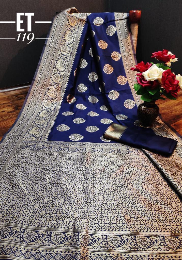 Non Catalog Banarasi Handloom Weaving Silk Saree With Rich Z...