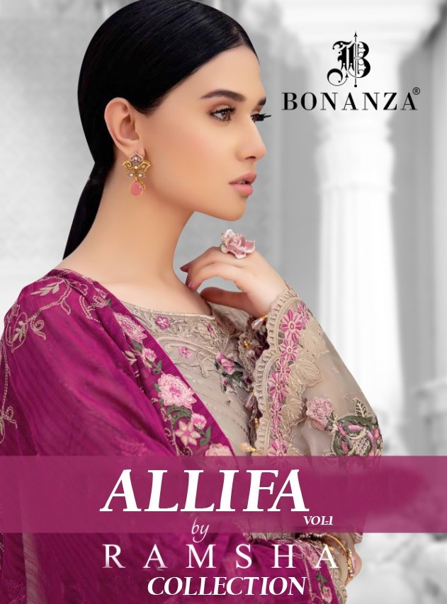 Bonanza Alifa Vol 1 By Ramsha Collection Designer Heavy Geor...