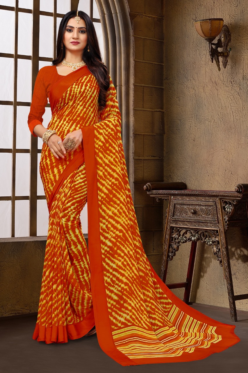 Tip Top Vol 5 Printed Georgette Sarees Collection At Wholesa...