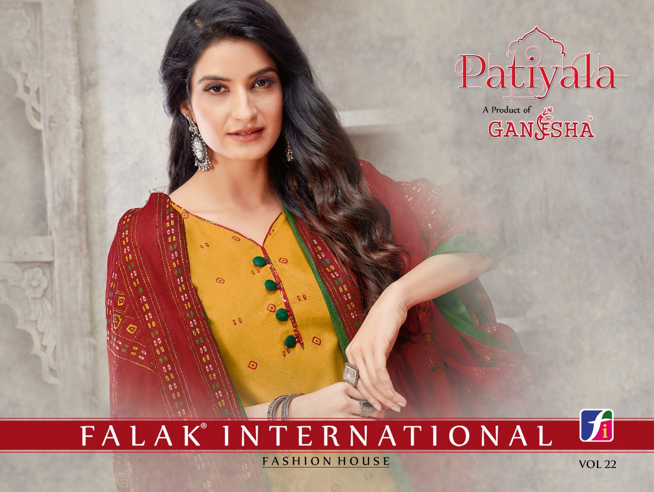Falak International Patiyala Vol 22 Printed Cotton Dress Rea...