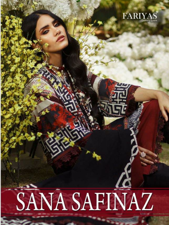 Fariyas Sana Safinaz 2020 Designer Printed Pure Lawn Cotton ...