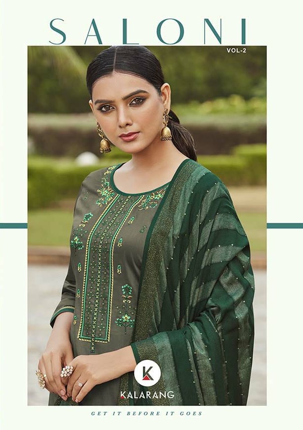 Kessi Fabrics Kalaroop Saloni Vol 2 Jam Silk Cotton With Emb...